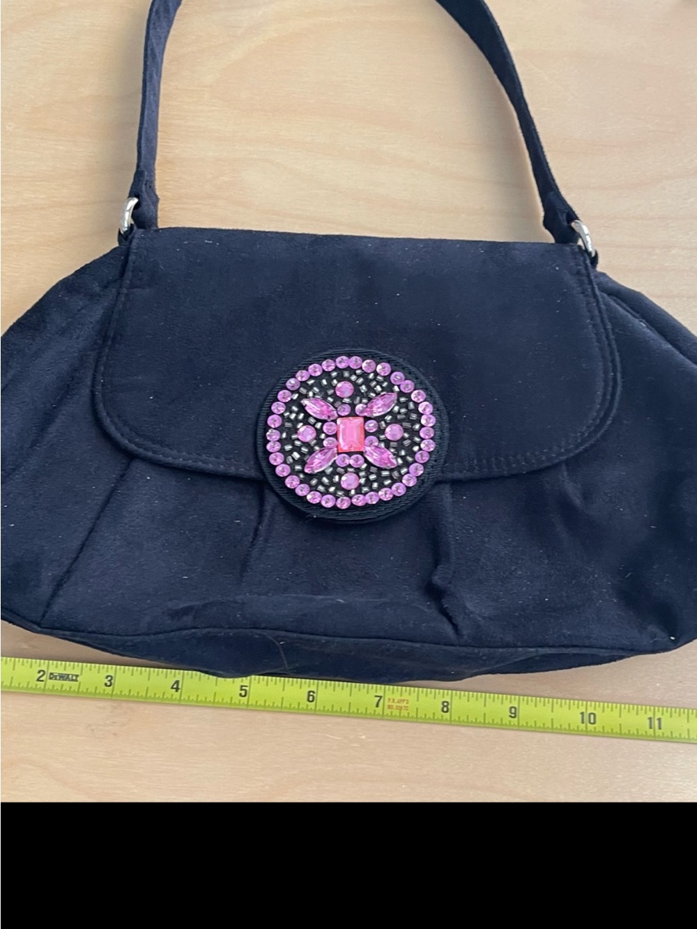 Victoria's Secret Black Canvas Laptop Crossbody Bag